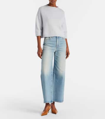 Sabina cropped cashmere sweater | Khaite