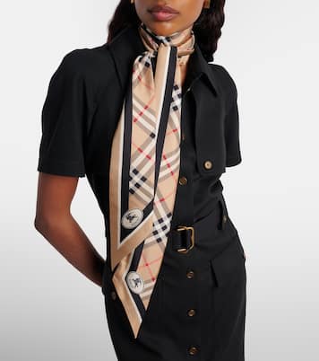 Burberry Check silk scarf | Burberry
