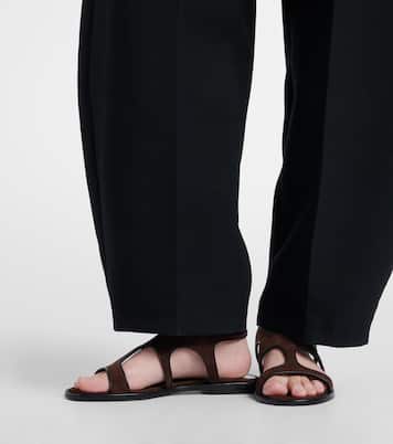 Sandales Rufina en daim | Manolo Blahnik