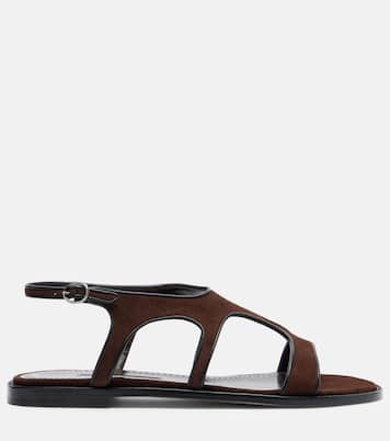 Sandales Rufina en daim | Manolo Blahnik