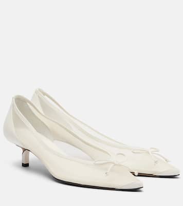 Tourni leather-trimmed mesh pumps | Jacquemus