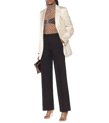 Blusa in tulle floccato | Dries Van Noten