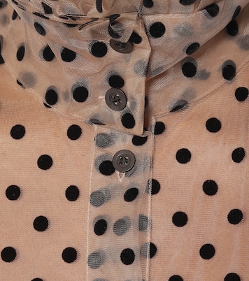 Blusa in tulle floccato | Dries Van Noten