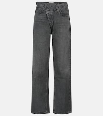 Criss Cross high-rise straight jeans | Agolde