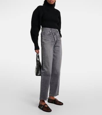 Criss Cross high-rise straight jeans | Agolde