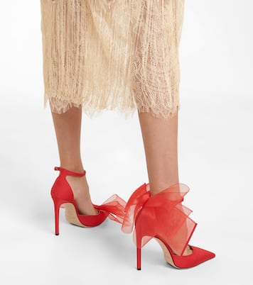 Averly 100 bow-trimmed pumps | Jimmy Choo