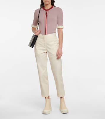 Top aus Rippstrick | Jil Sander