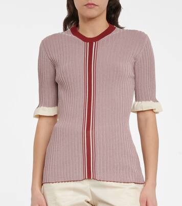 Top aus Rippstrick | Jil Sander