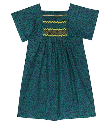 Floral smocked cotton dress | Bonpoint