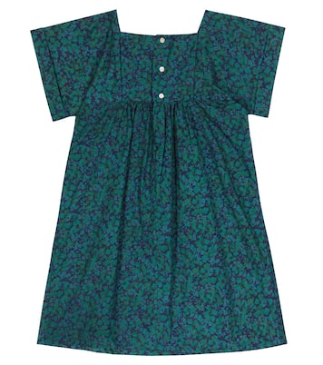 Floral smocked cotton dress | Bonpoint