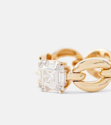 Bague Catena Petite Illusion en or 18 ct et diamants blancs | Nadine Aysoy