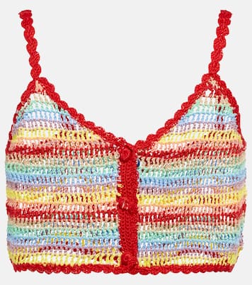 Striped crochet crop top | Anna Kosturova