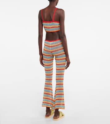 Striped crochet crop top | Anna Kosturova
