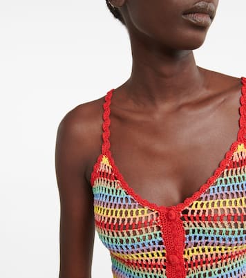 Striped crochet crop top | Anna Kosturova