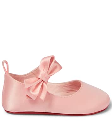 Bébé – Ballerines Lou Babe en satin | Christian Louboutin Kids