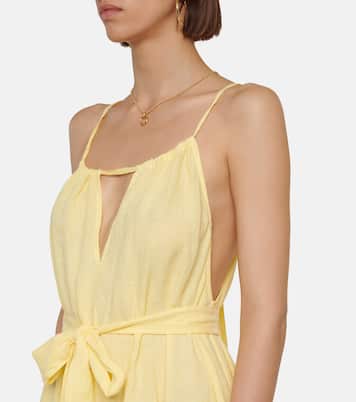 Dora linen minidress | Velvet