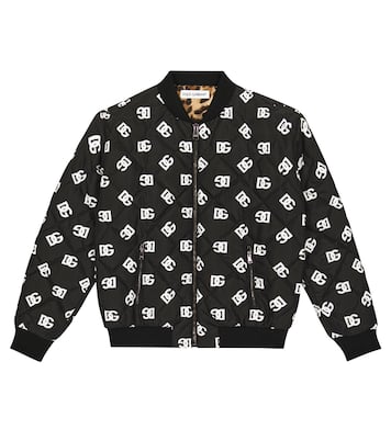 Printed bomber jacket | Dolce&Gabbana Kids