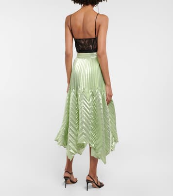 Shirley lace bustier crop top | Simkhai