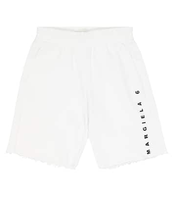 Shorts en jersey de algodón con logo | MM6 Maison Margiela Kids
