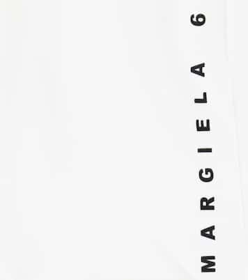 Shorts en jersey de algodón con logo | MM6 Maison Margiela Kids