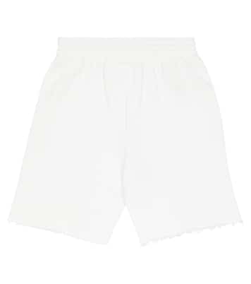 Shorts en jersey de algodón con logo | MM6 Maison Margiela Kids