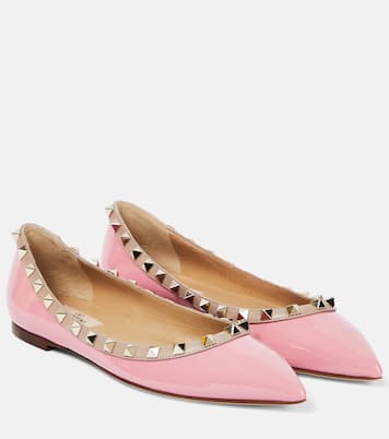 Bailarinas Rockstud de charol | Valentino Garavani