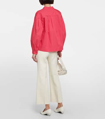 V-neck cotton blouse | CO