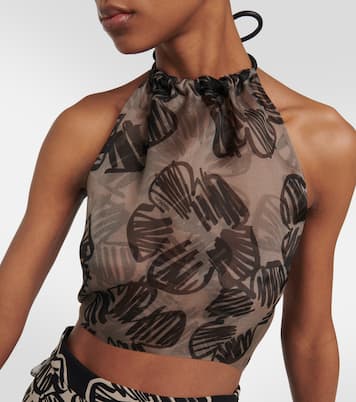 Shaila silk crop top | Max Mara