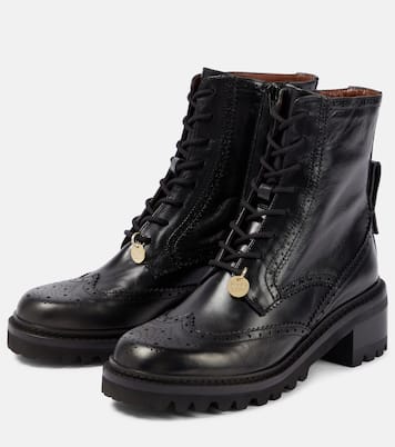 Ariia leather ankle boots | See By Chloé