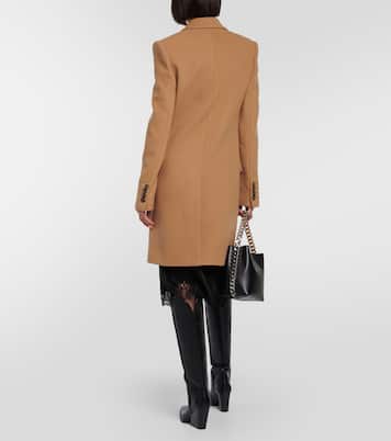 Abrigo de lana de botonadura simple | Stella McCartney