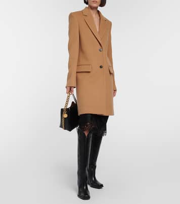 Abrigo de lana de botonadura simple | Stella McCartney