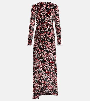 Bedrucktes Maxikleid aus Samt | Rabanne