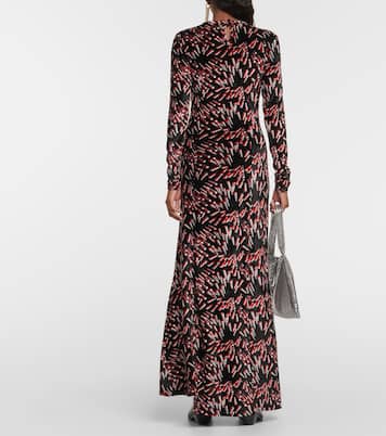 Bedrucktes Maxikleid aus Samt | Rabanne