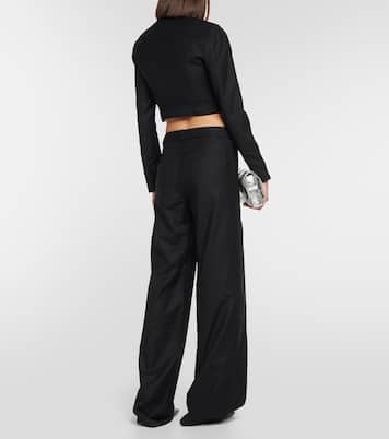 Pantaloni Tio in lana a gamba larga | Aya Muse