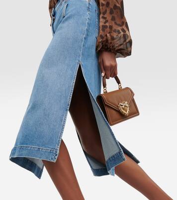 Gonna midi di jeans a vita alta | Dolce&Gabbana