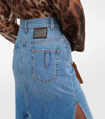 Gonna midi di jeans a vita alta | Dolce&Gabbana