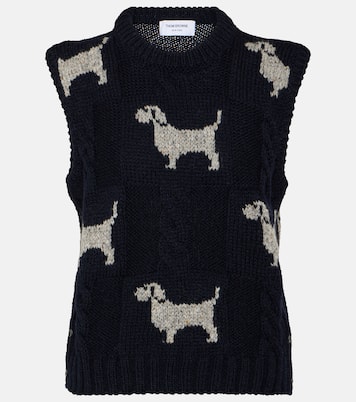 Hector wool and mohair sweater vest | Thom Browne