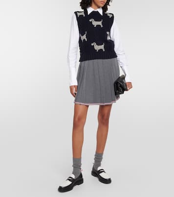 Hector wool and mohair sweater vest | Thom Browne