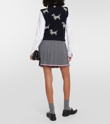 Hector wool and mohair sweater vest | Thom Browne