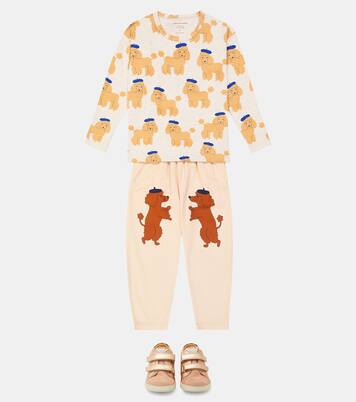 Camiseta Tiny Poodle de mezcla de algodón | Tinycottons