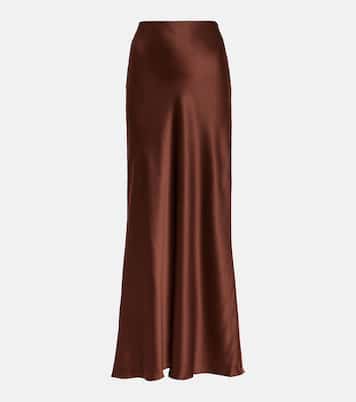 Jupe longue Bias en satin de soie | The Sei