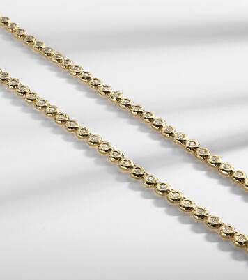 Collar Blossom de oro de 18 ct con diamantes | Octavia Elizabeth