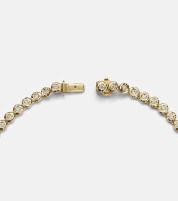 Collar Blossom de oro de 18 ct con diamantes | Octavia Elizabeth