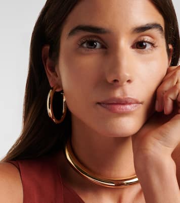 Samira Baby 10kt gold-plated hoop earrings | Jennifer Fisher