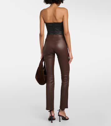 Pantaloni bootcut in pelle | Stouls