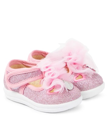 Bébé - Baskets à fleurs et paillettes | Monnalisa