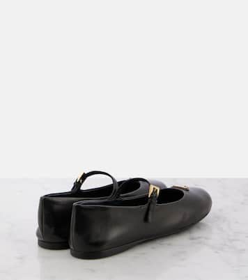 Mary-Jane-Ballerinas aus Leder | Prada