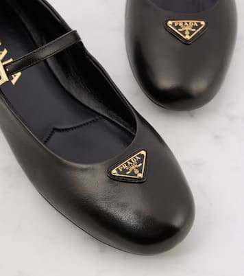 Mary-Jane-Ballerinas aus Leder | Prada
