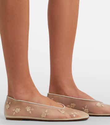 Ballerines brodées en résille | Magda Butrym