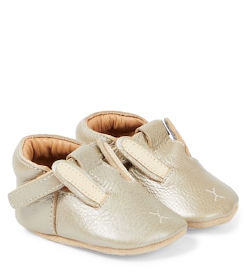 Bébé – Chaussons Blinc Bunny en cuir métallisé | Donsje
